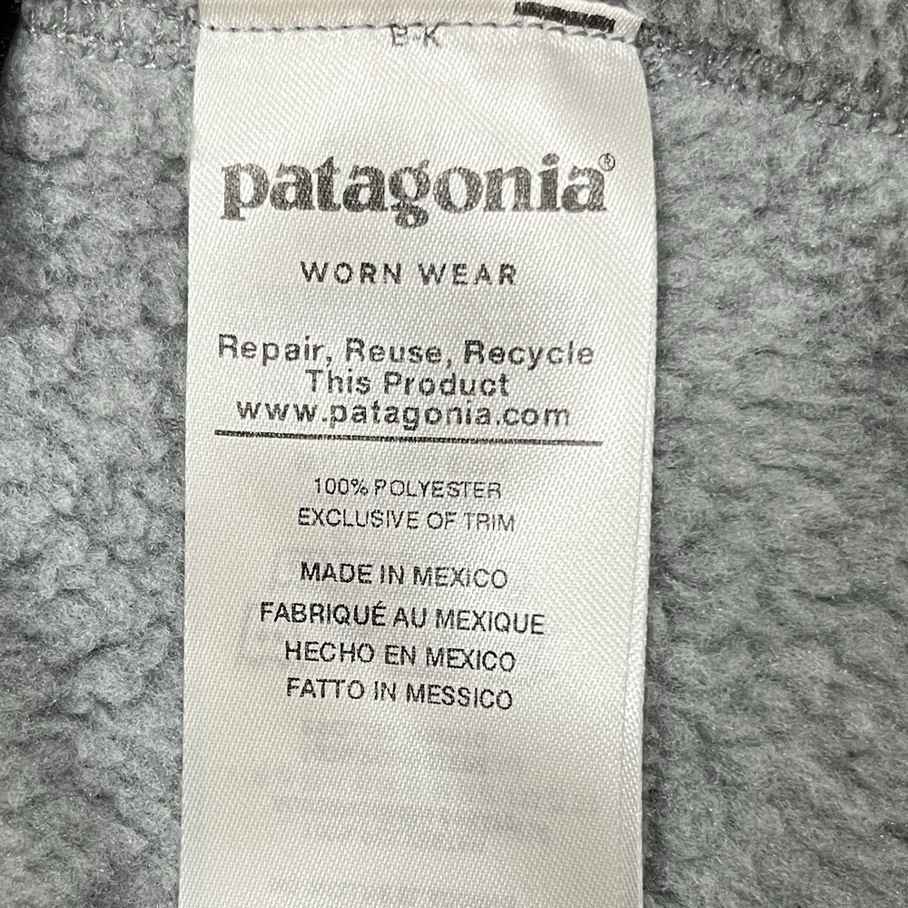 Patagonia Re-Tool Snap-T Pullover Womens S Gray Fleece Sweater Hike Outdoors - Picture 9 of 11